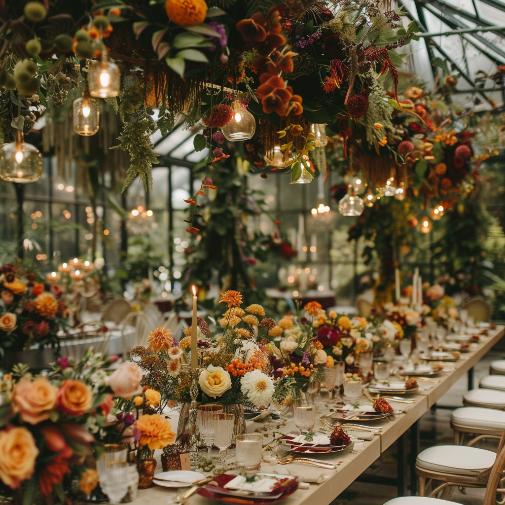 Rustic florals with a hint of maximalism!