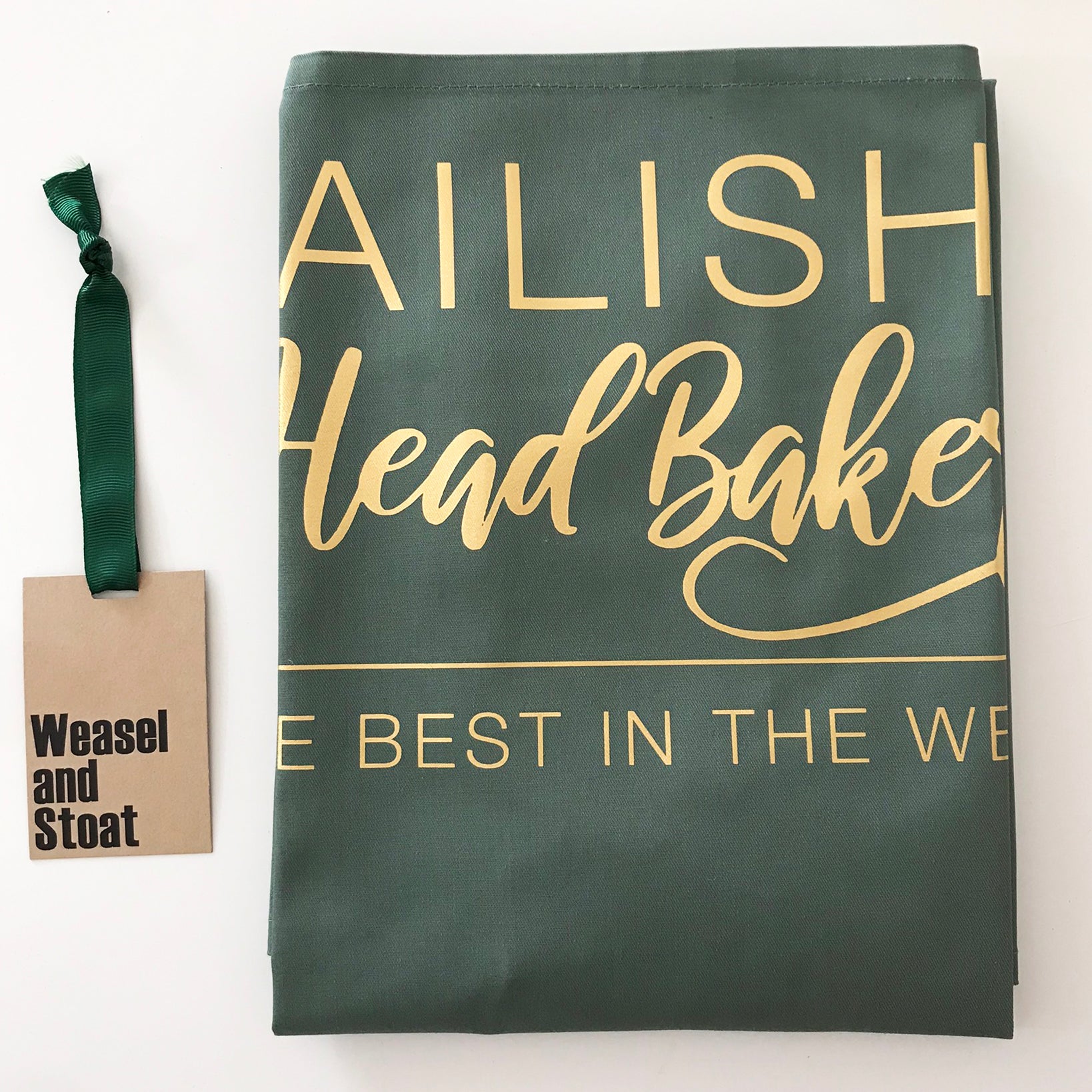 Personalised Head Baker Apron