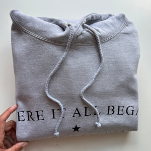 Personalised “Coordinates Hoodie – Where It All Began”