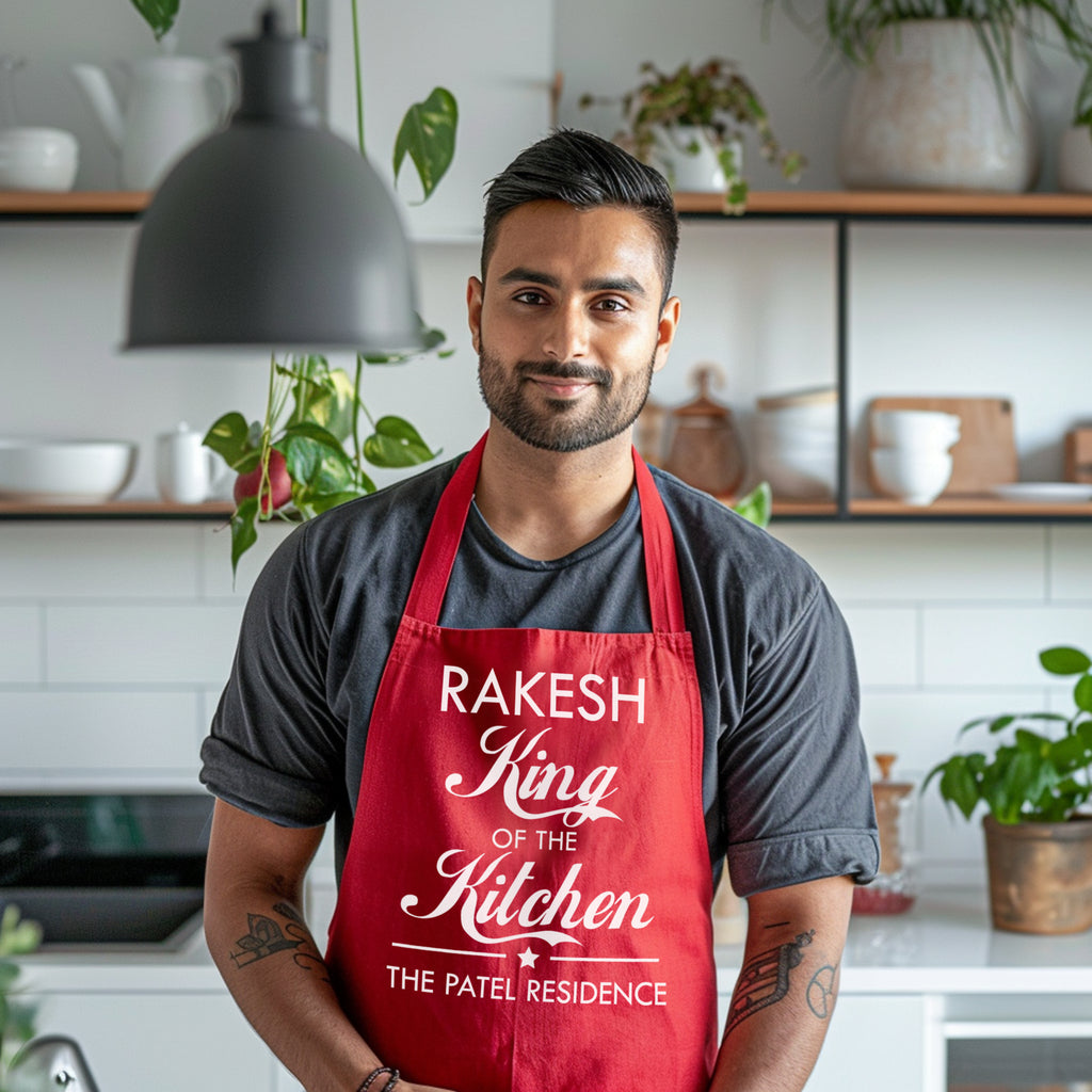 Personalised King Of The Kitchen Apron