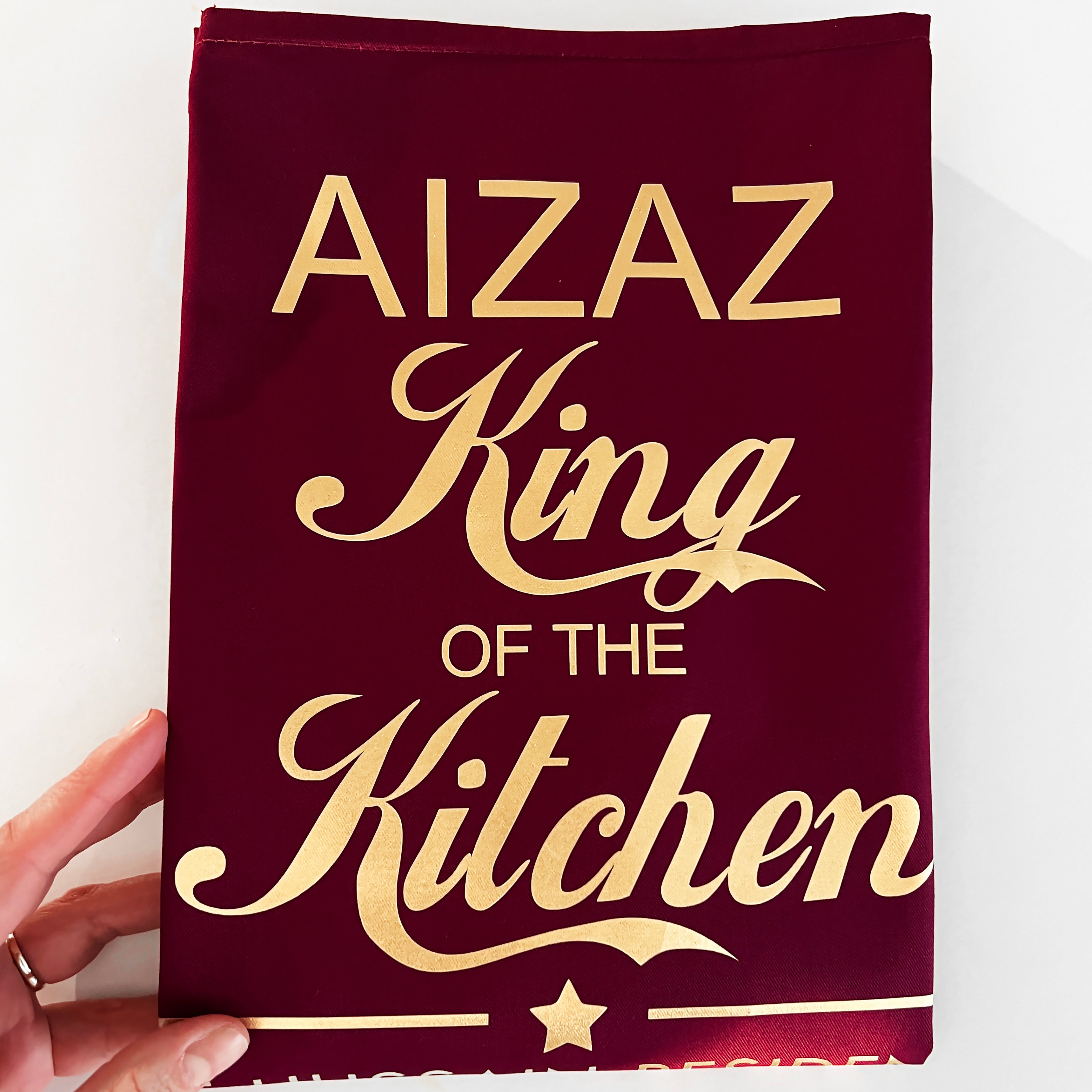 Personalised King Of The Kitchen Apron