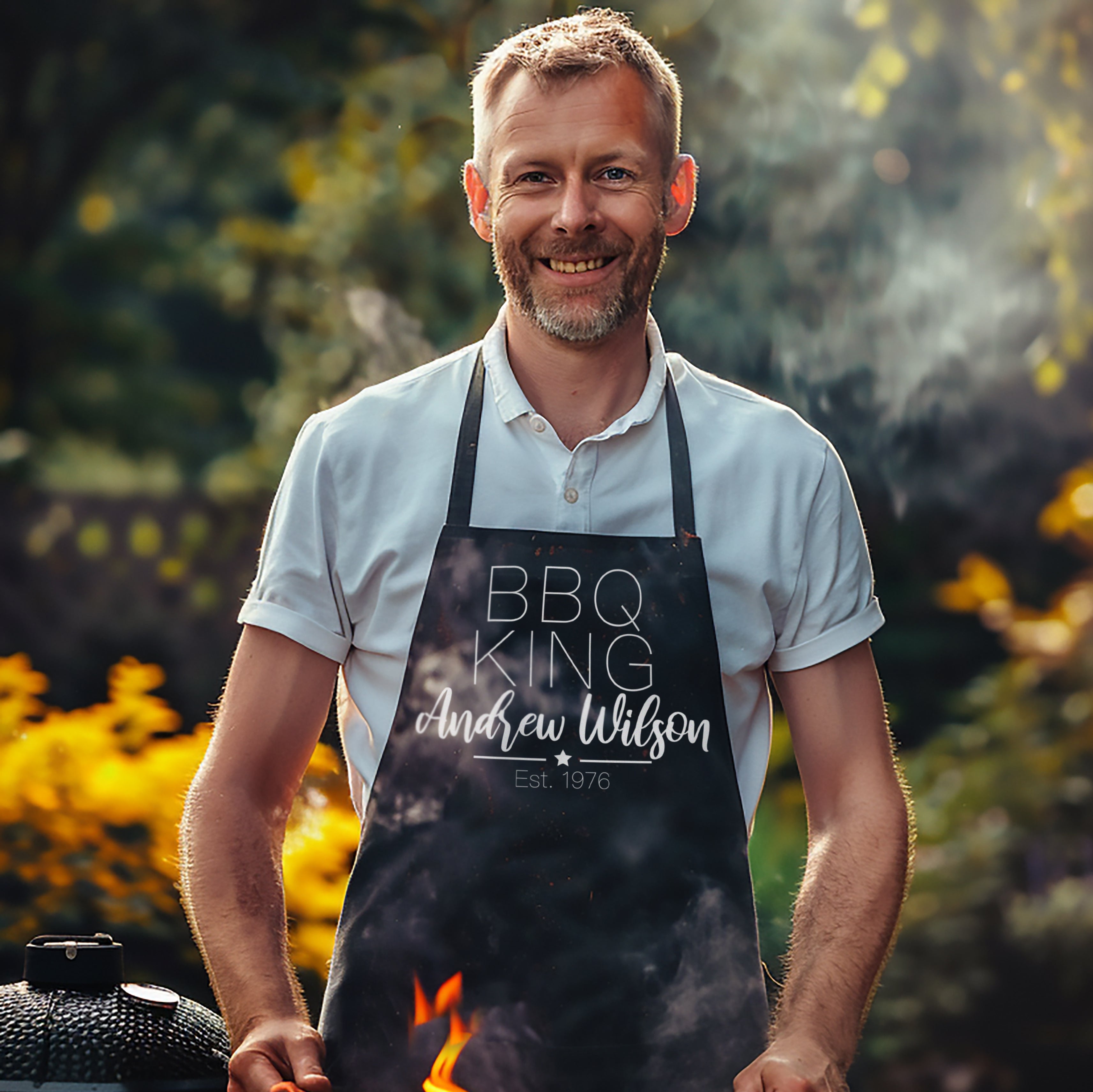 Personalised Barbecue King Apron, BBQ Apron