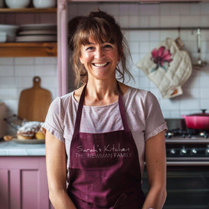 Personalised Name, Family Kitchen Apron