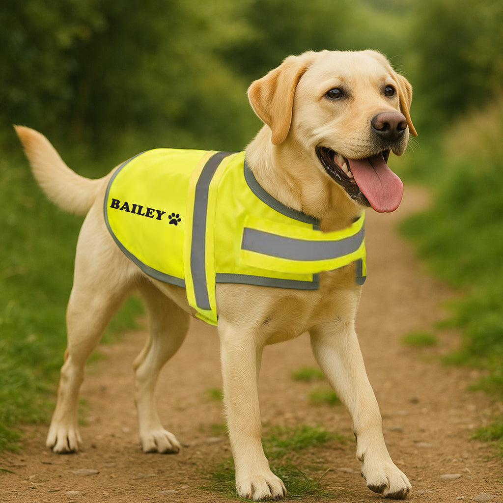 Personalised Reflective Dog Safety Coat