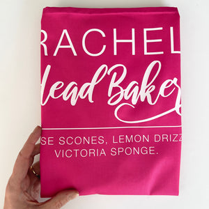 Personalised Head Baker Apron