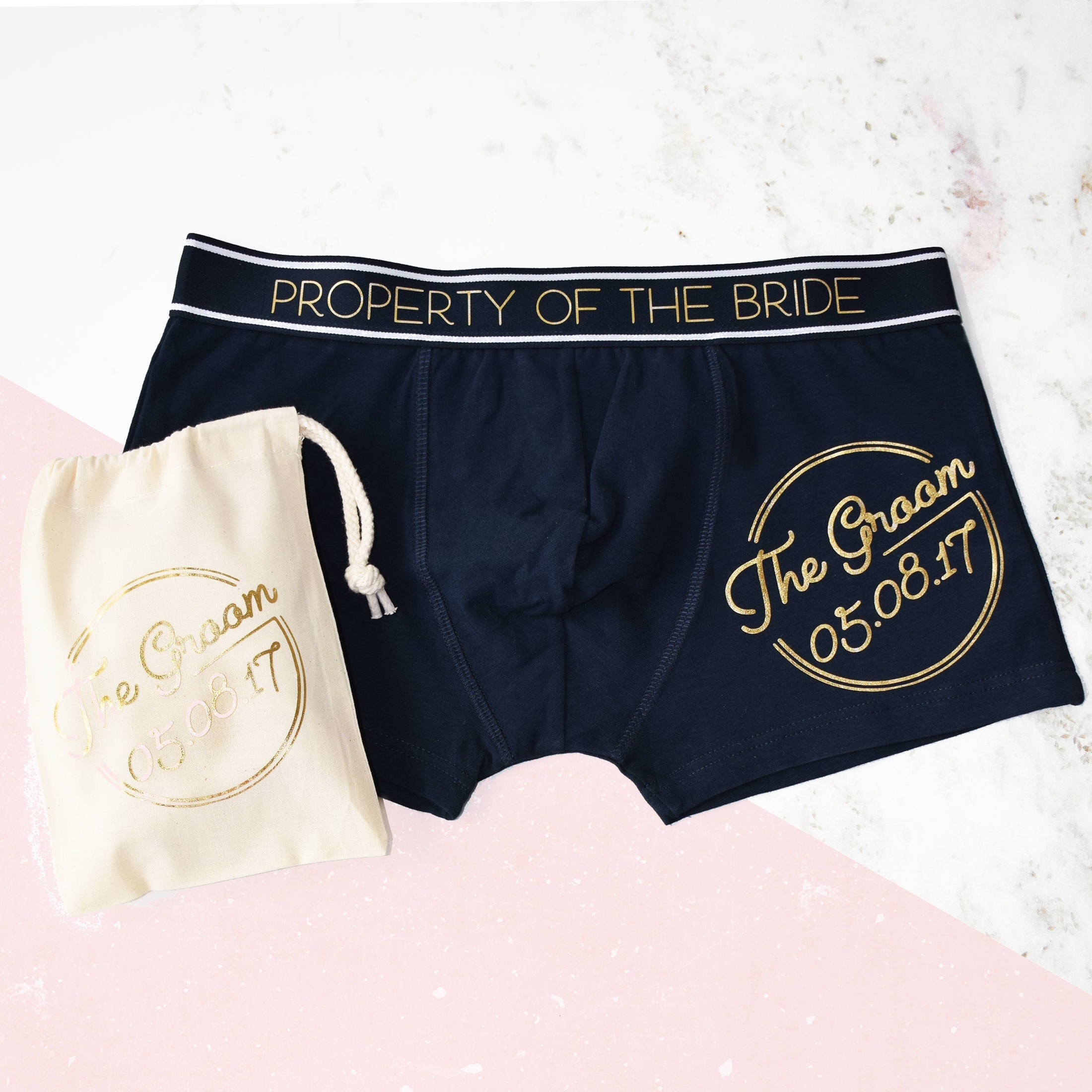 Groom's Property Of The Bride, Wedding Date Boxers