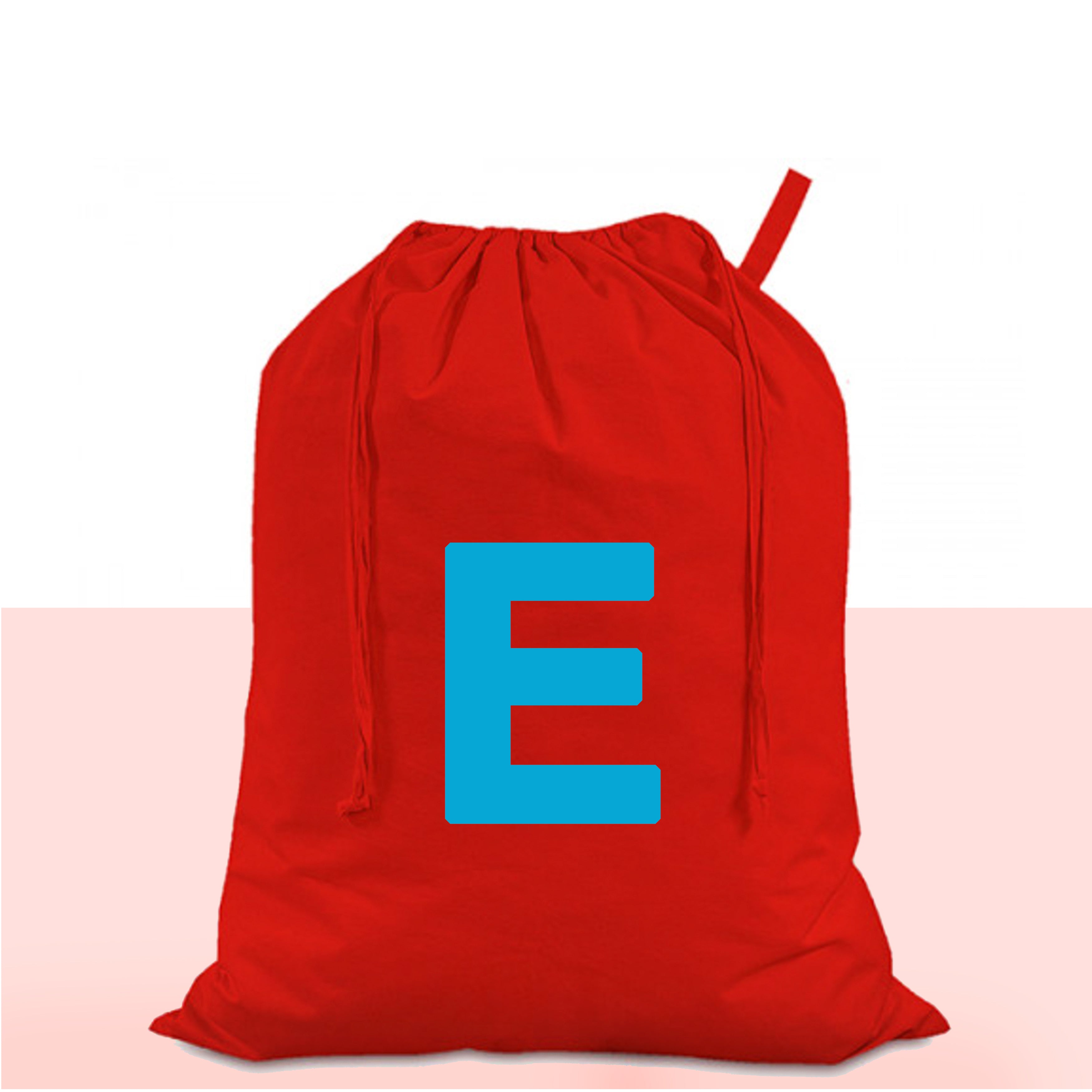 Personalised Custom Initial Red Christmas Santa Sack