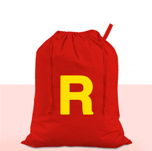 Personalised Custom Initial Red Christmas Santa Sack