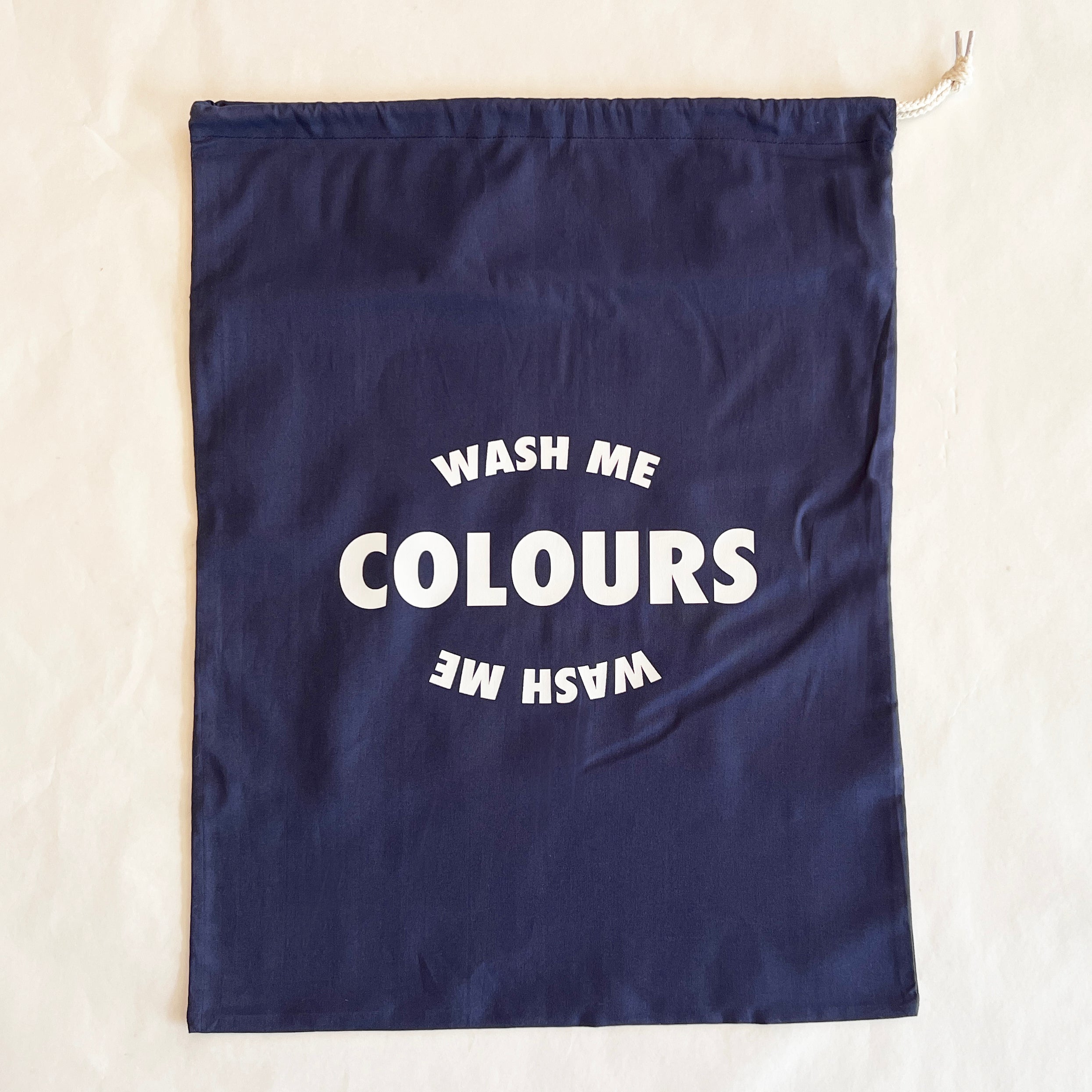 Set Of Four Wash Me Laundry Bags – Darks, Lights, Colours And Whites – Stylish Cotton Storage Solution