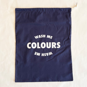Set Of Four Wash Me Laundry Bags – Darks, Lights, Colours And Whites – Stylish Cotton Storage Solution