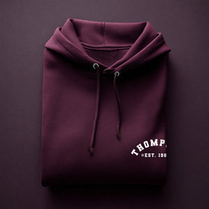 Personalised Family Name And Est. Year Hoodie – Heritage Gift