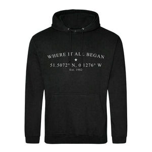 Personalised “Coordinates Hoodie – Where It All Began”