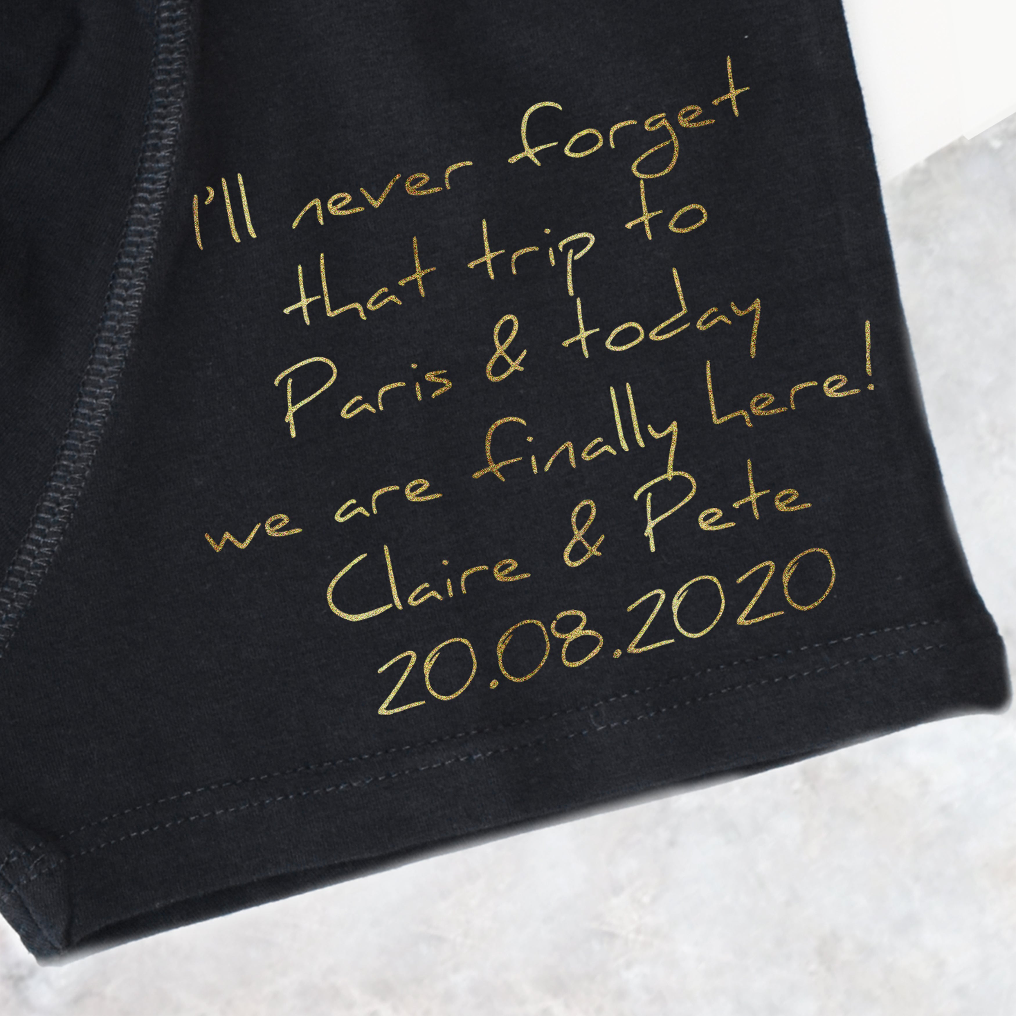 Property Of The Bride, Love Note Wedding Boxers