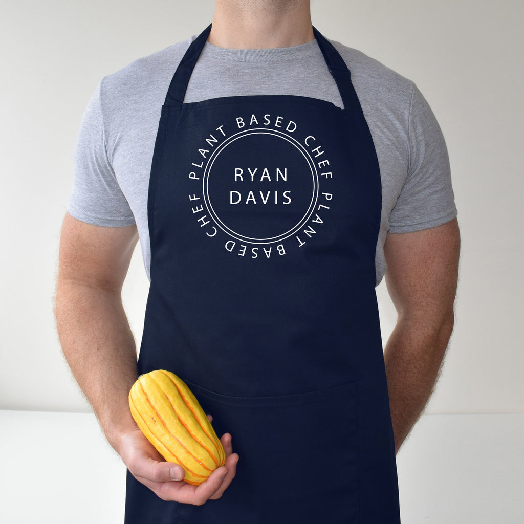 PLANT BASED CHEF Apron - Vegan Head Chef - baking gift - cooking gift - gift for her - gift for him - Vegan Gift - Vegetarian gift