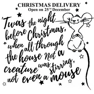 Twas the night before Christmas, Jute Sack, Hessian Sack, Santa Sack, Christmas Stocking, Red personalised, Child Xmas gift, Xmas mouse