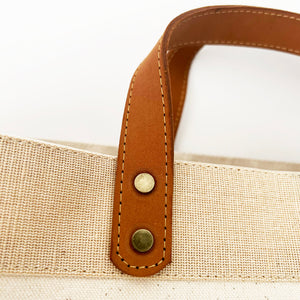 Walkies And Muddy Paws Luxury Tote Bag, Dog Walking Bag, Market Tote Bag, Canvas and Leather Shopping Bag, Gift for Dog Lovers, New Puppy