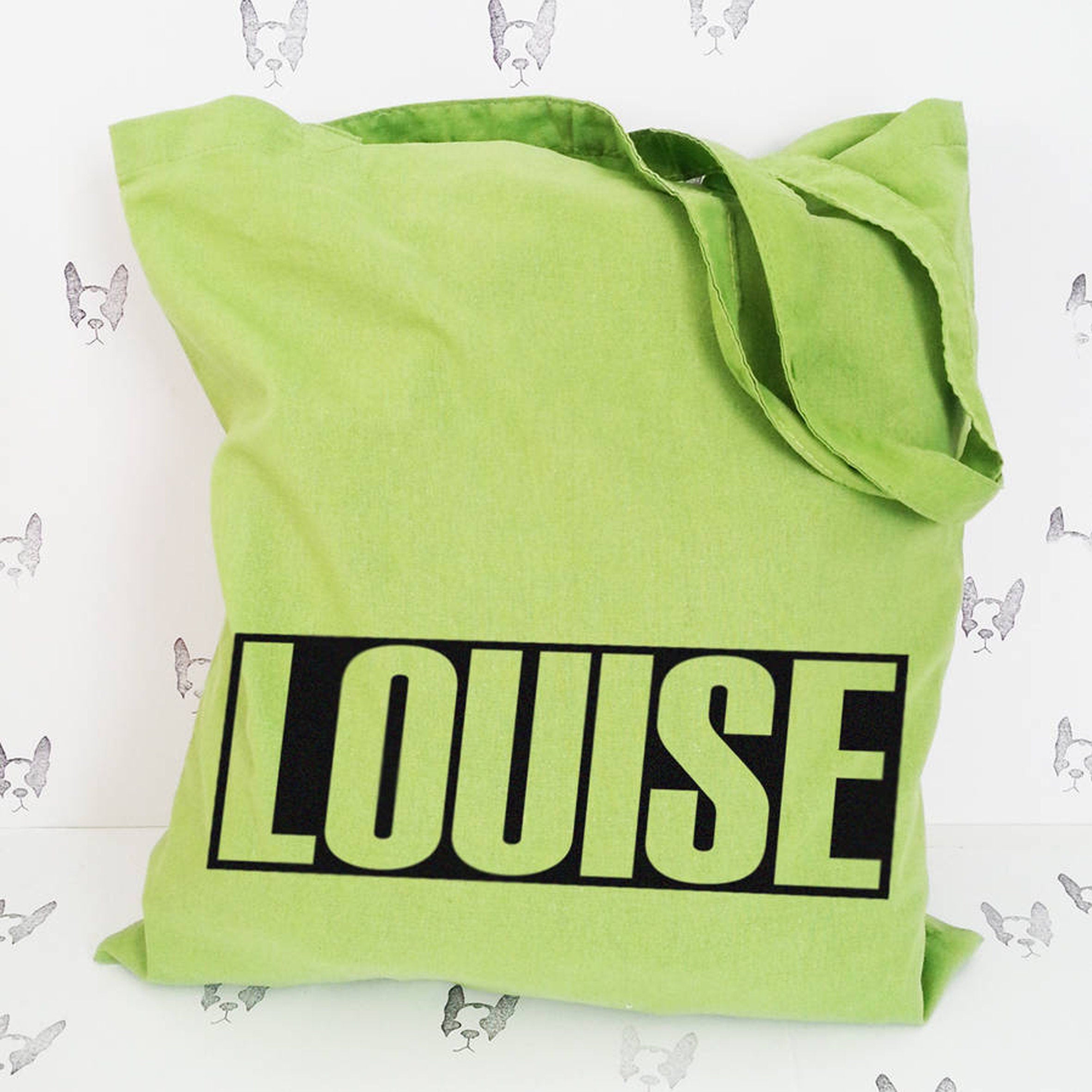 Tote Bag Personalised - Bright Rainbow colours - Shopping Bag - Gift - Multicoloured - Colour Print