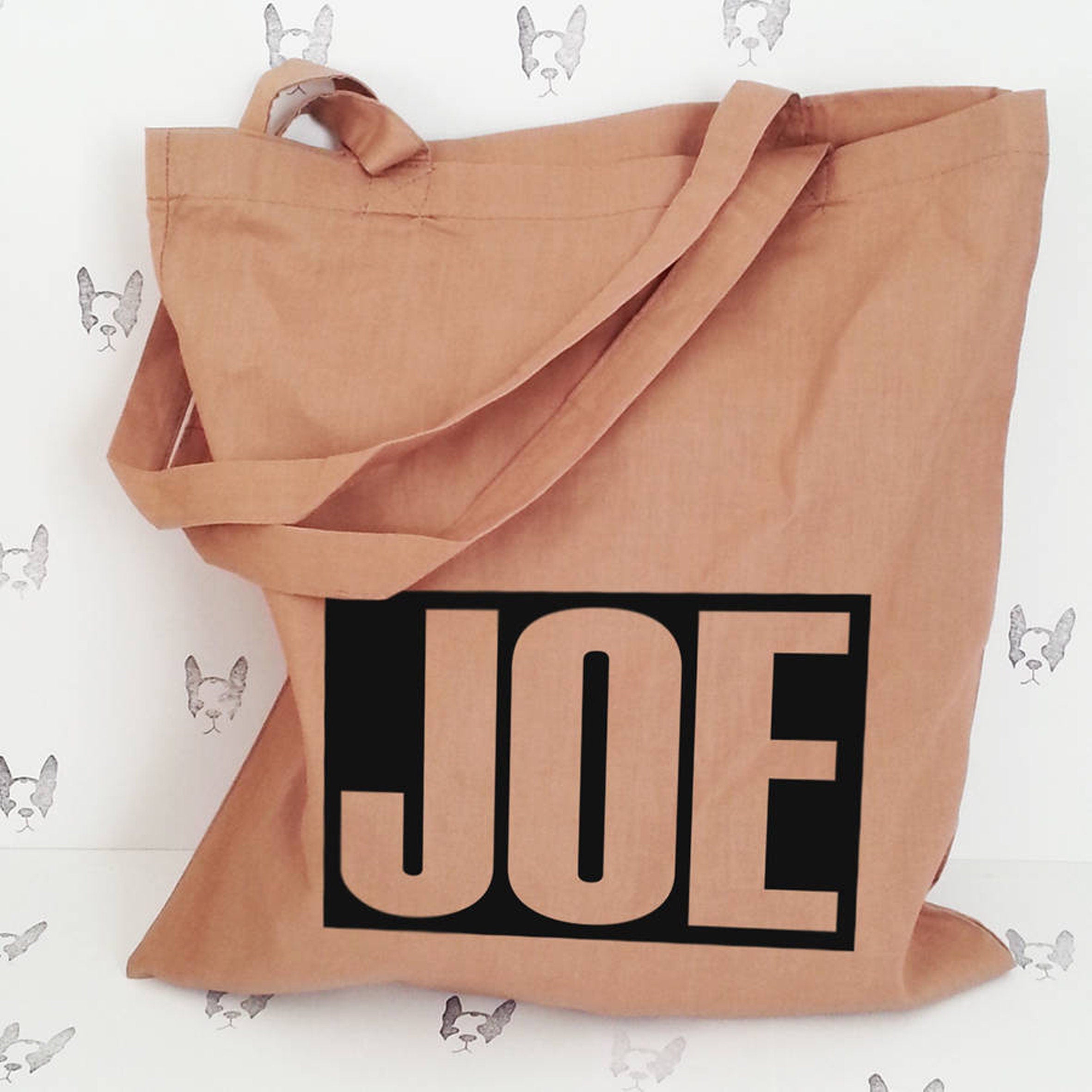 Tote Bag Personalised - Bright Rainbow colours - Shopping Bag - Gift - Multicoloured - Colour Print