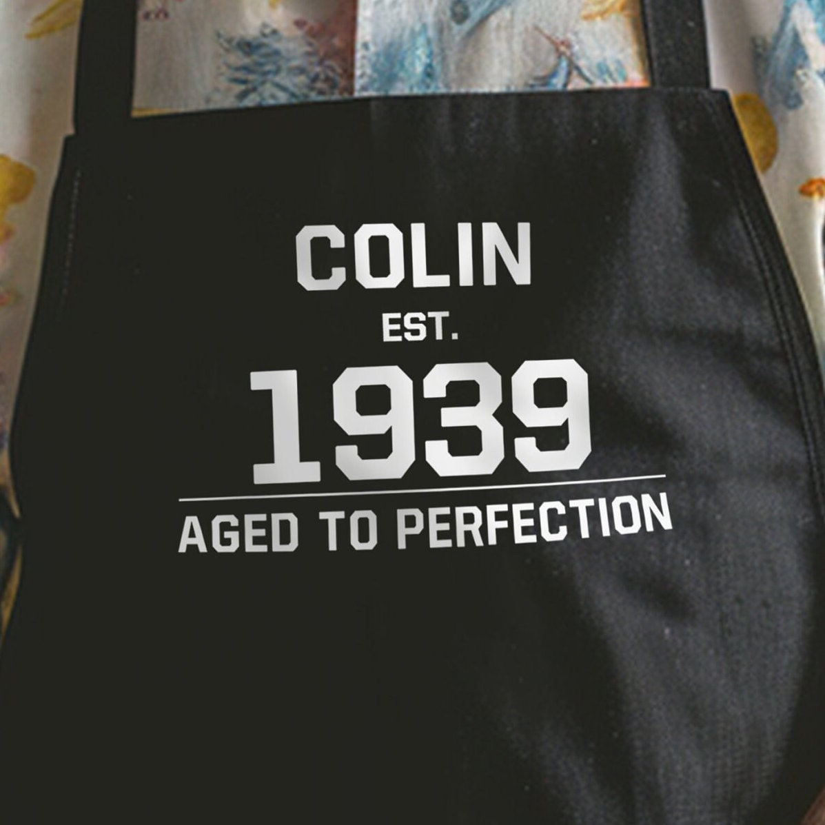 Personalised Aged To Perfection, Birthday Apron, Gift For Him -Cooks present - gift for him -Perfect gift for the cooking enthusiast