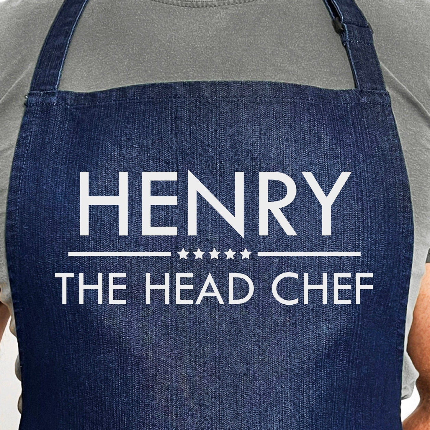 Custom Chef Apron: Your Name, Your Slogan - baking - Kitchen gift - Dad cooking - gift for her - him - New home - Son Birthday gift