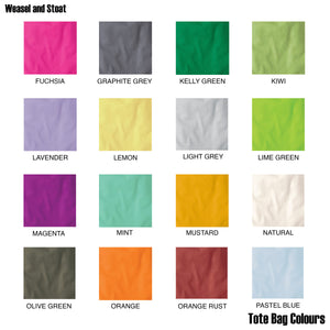 Personalised Handwritten Name Colours Tote Bag - Bright Rainbow colours - Shopping Bag - Gift - Stylish Tote - Vibrant Colour Print options