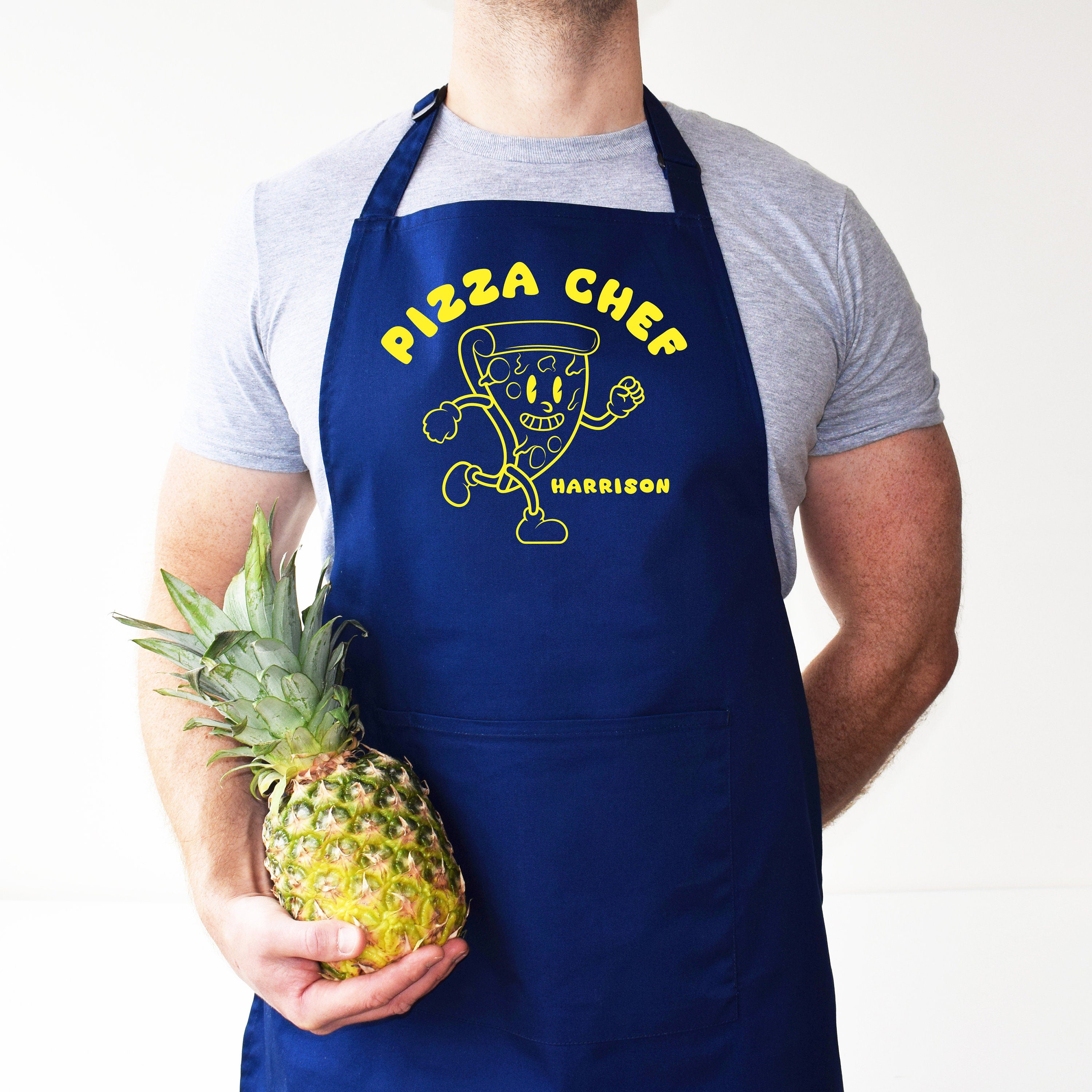 JNIAP Pizza Chef Apron For Men - Pizza Maker & Pizzeria Apron, Waterproof Cooking Apron