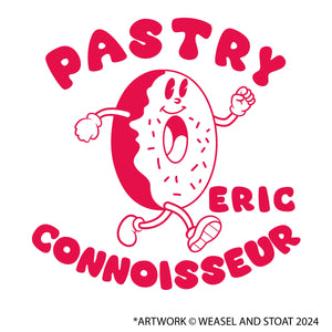 Personalised Retro Donut Mascot Cartoon Apron - Perfect Gift for Pastry Lovers - Customisable Chef Baking Gift Idea - Unisex Kitchen Apron