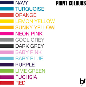Personalised Handwritten Name Colours Tote Bag - Bright Rainbow colours - Shopping Bag - Gift - Stylish Tote - Vibrant Colour Print options