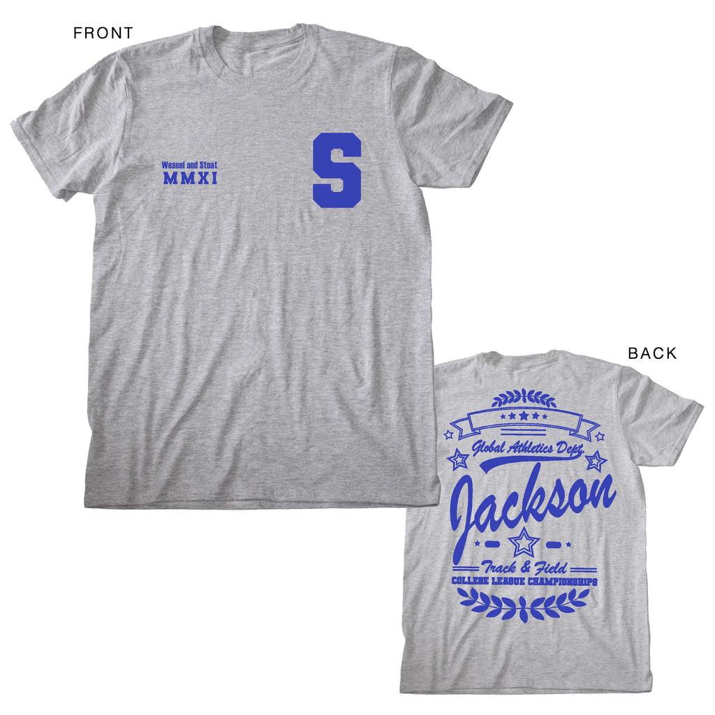 Front & Back Print Personalised Varsity College style T-Shirt | Gift for Him or Her | university-Inspired Design | Custom Text Unisex Tee