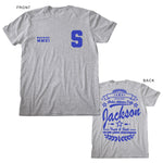 Front & Back Print Personalised Varsity College style T-Shirt | Gift for Him or Her | university-Inspired Design | Custom Text Unisex Tee