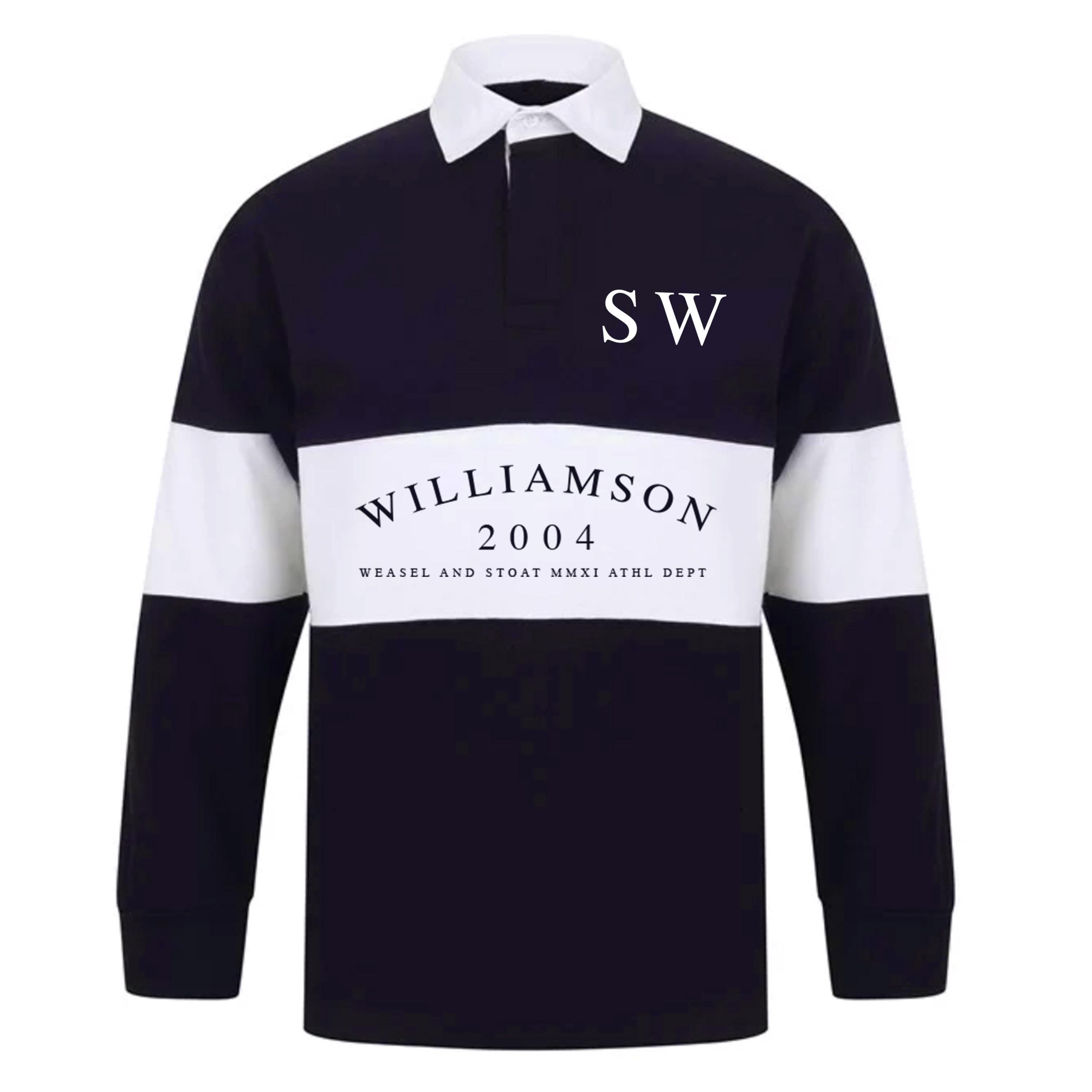 Personalised Panelled Men’s Rugby Shirt