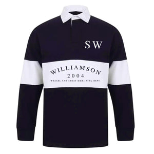 Personalised Panelled Men’s Rugby Shirt
