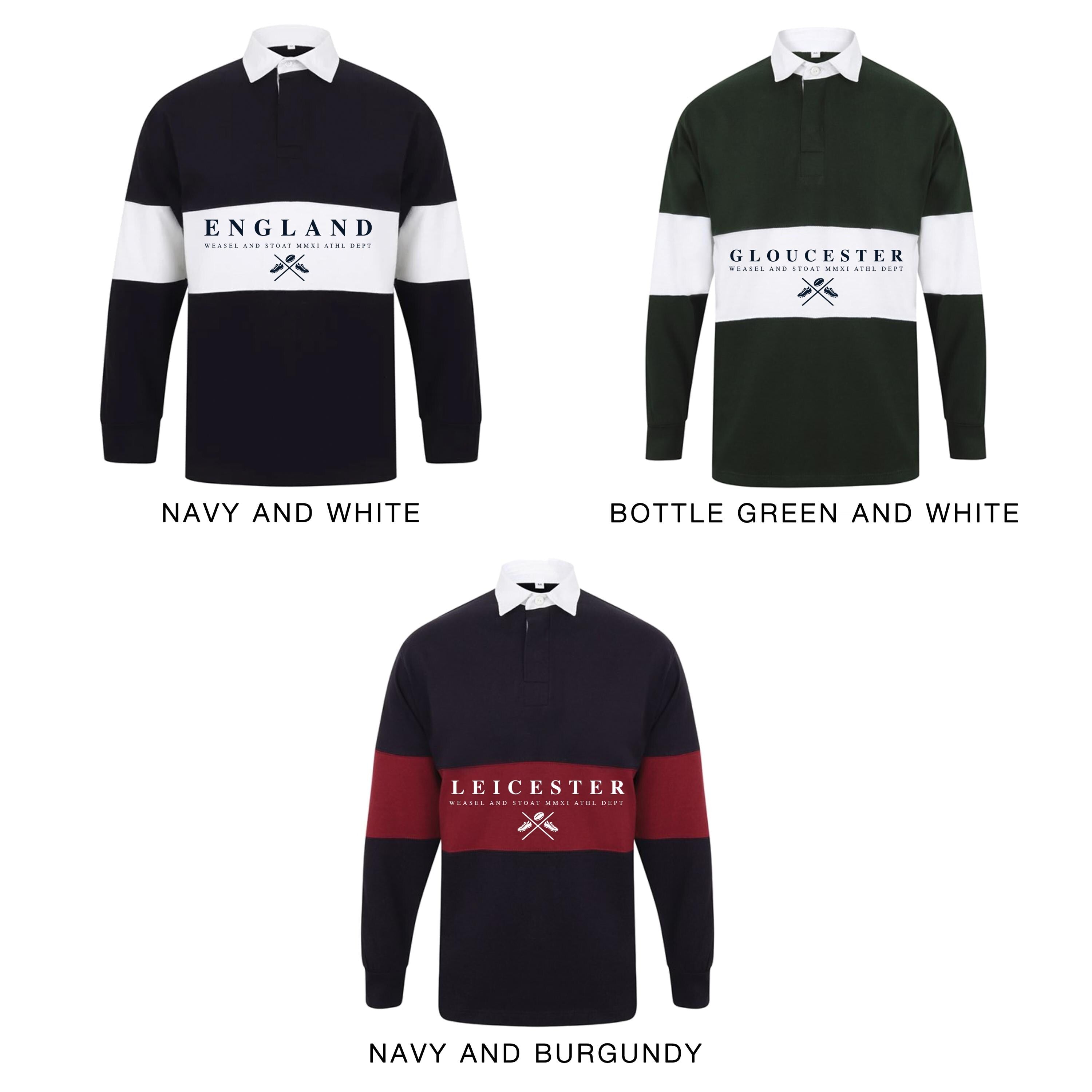 Unisex Personalised Rugby Shirt – Custom Country,City Panel – Vintage style Rugby Gift for Him, Her - Heritage Polo Shirt - hometown shirt