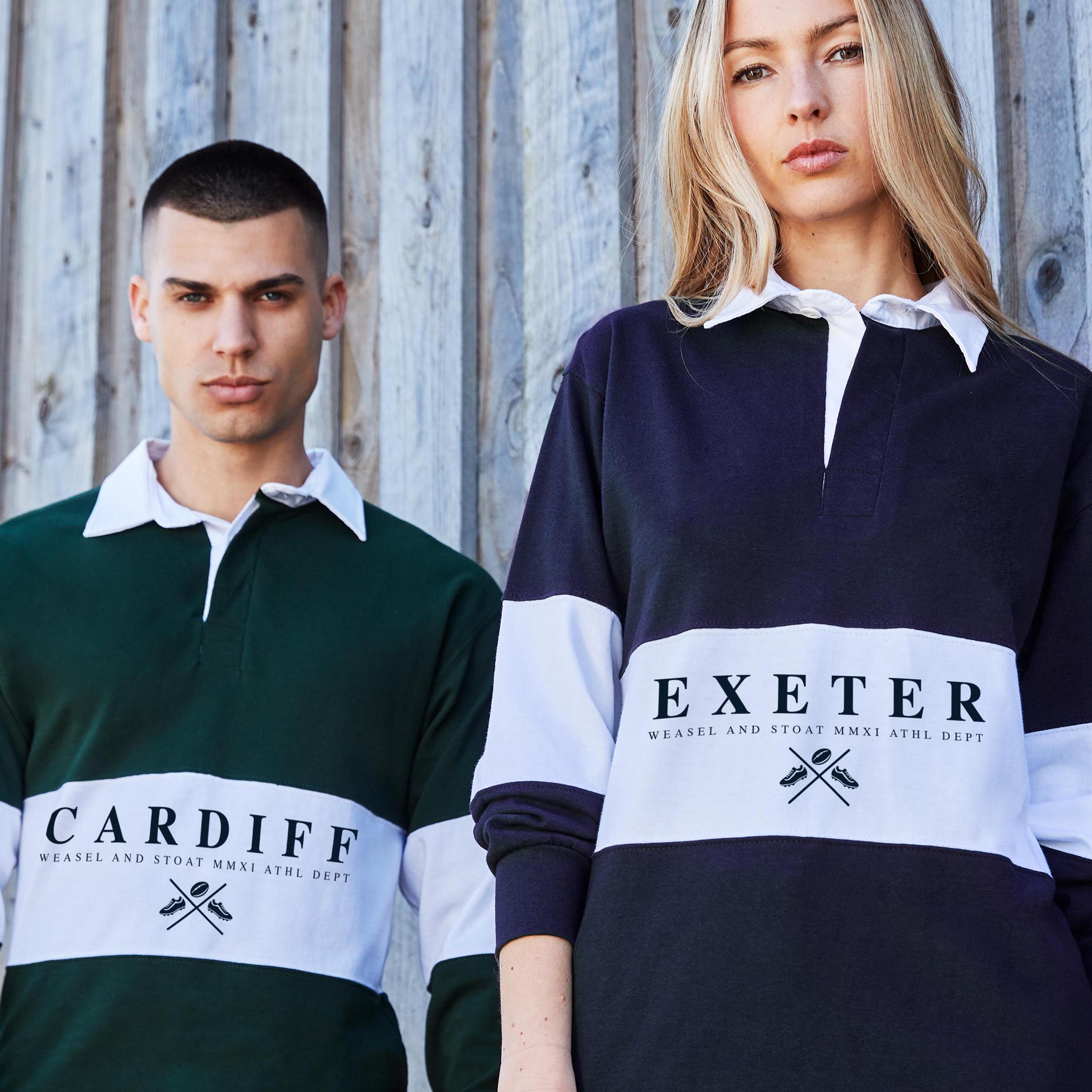 Unisex Personalised Rugby Shirt – Custom Country,City Panel – Vintage style Rugby Gift for Him, Her - Heritage Polo Shirt - hometown shirt