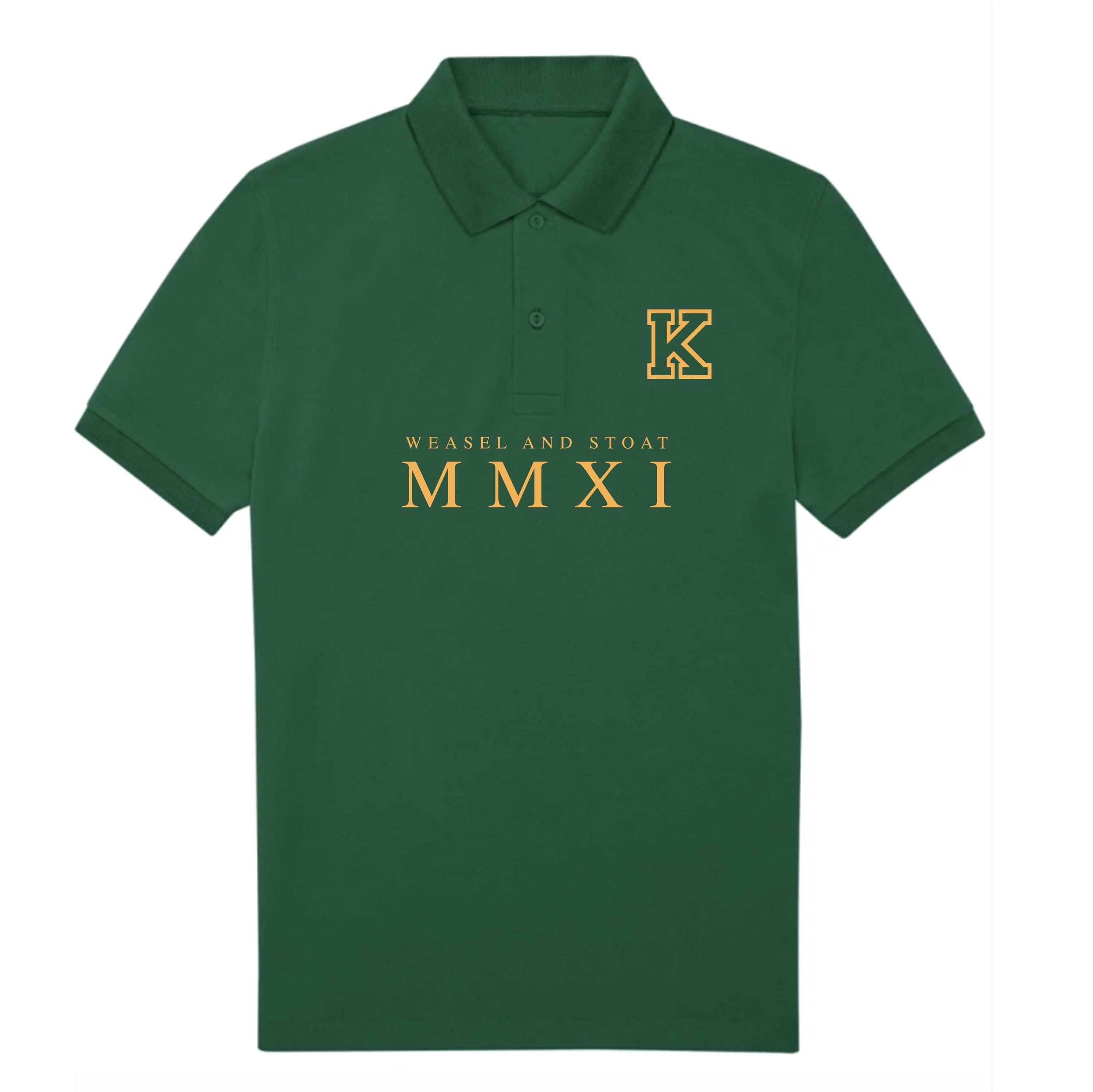 Personalised Men’s Polo Shirt with Custom Initial – Heritage Varsity Style – Athletic Branding – Gift for Him - Relaxed Look - Casual Tee