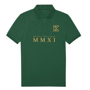 Personalised Men’s Polo Shirt with Custom Initial – Heritage Varsity Style – Athletic Branding – Gift for Him - Relaxed Look - Casual Tee