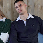 Personalised Unisex Rugby Shirt – Custom Initials Chest print – Cotton – Gift for Him - Polo Shirt - Mens Long Sleeve Top - Student Gift