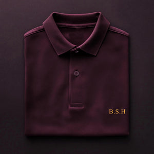Personalised Men’s Polo Shirt with Initials | Classic Chest Monogram Print | Custom Cotton Polo | Gift for Him | 30 Colours | Gift for Dad
