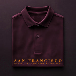 Modern Heritage Polo Shirt with Custom Location | Skate & Trainer Graphic | Athletic Branding | Gift for Him | Sports Fan Gift