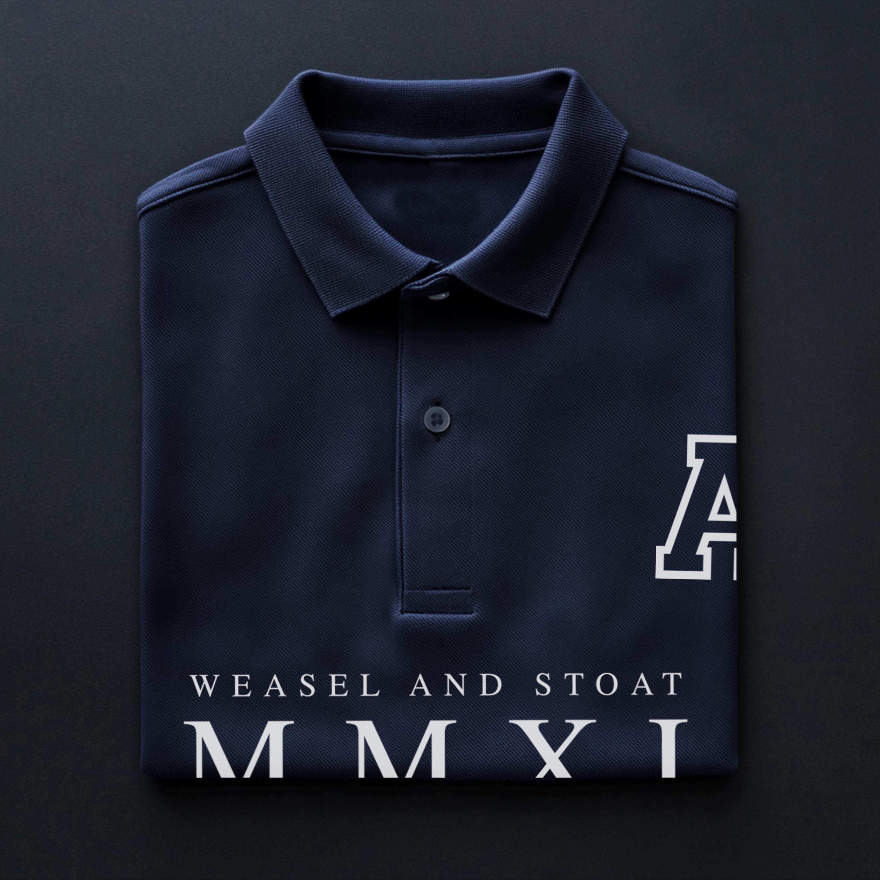 Personalised Men’s Polo Shirt with Custom Initial – Heritage Varsity Style – Athletic Branding – Gift for Him - Relaxed Look - Casual Tee