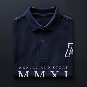 Personalised Men’s Polo Shirt with Custom Initial – Heritage Varsity Style – Athletic Branding – Gift for Him - Relaxed Look - Casual Tee