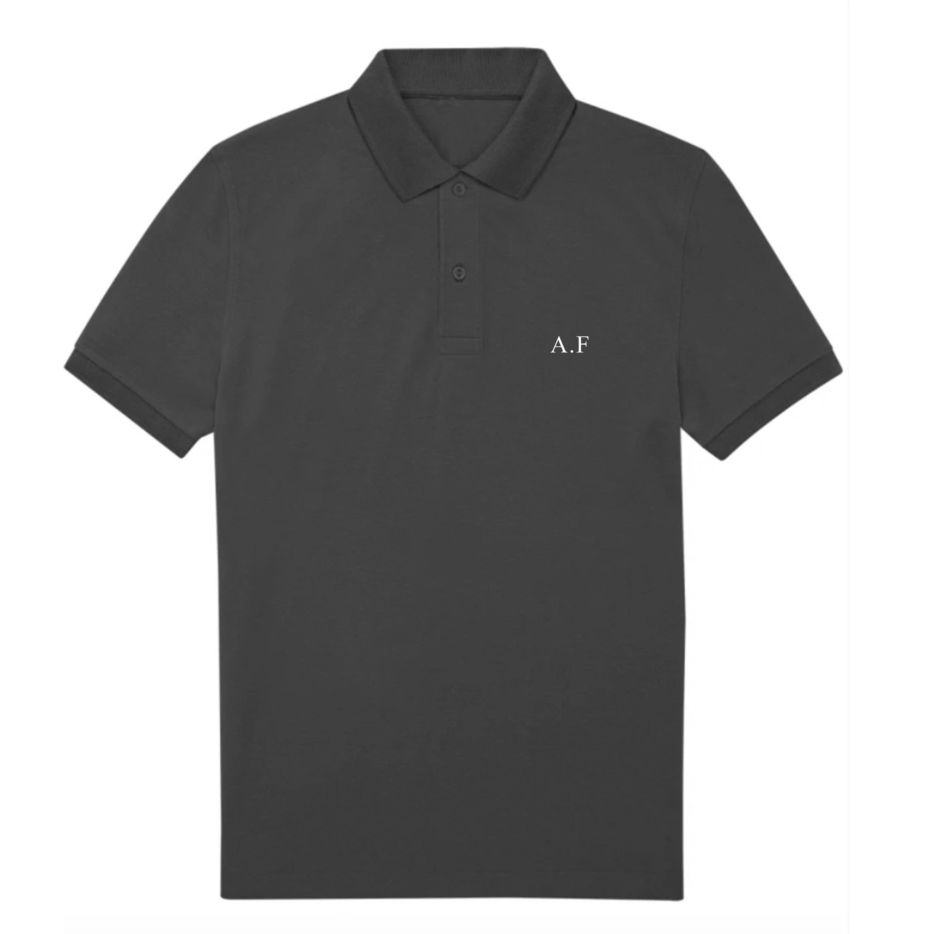 Personalised Men’s Polo Shirt with Initials | Classic Chest Monogram Print | Custom Cotton Polo | Gift for Him | 30 Colours | Gift for Dad