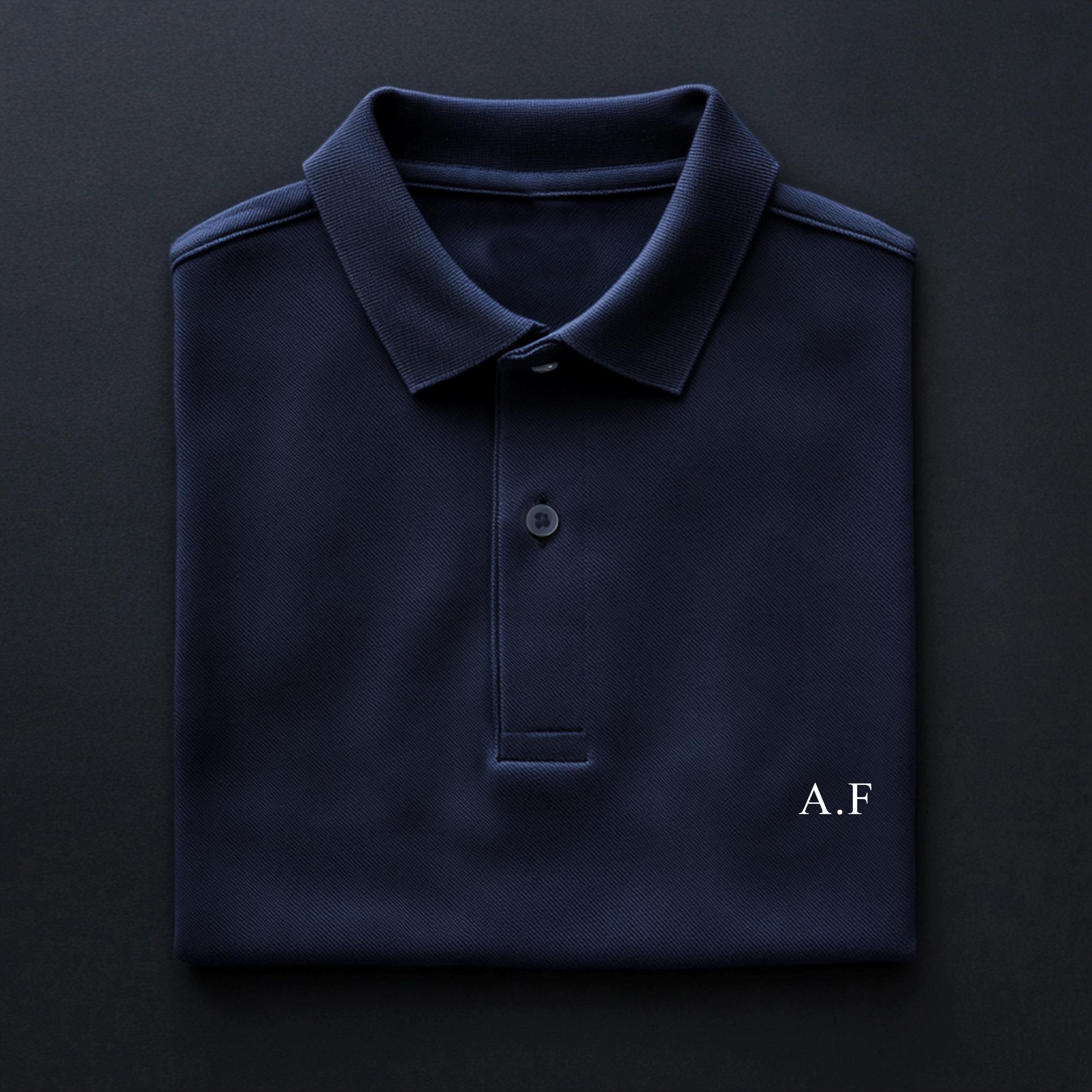 Personalised Men’s Polo Shirt with Initials | Classic Chest Monogram Print | Custom Cotton Polo | Gift for Him | 30 Colours | Gift for Dad