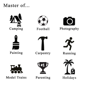 Personalised “Master Of…” Hobby T Shirt – Funny Gift For Him, Dad, Grandad Or Husband