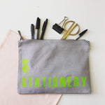 A is For.... Stationery, Makeup and Accessories pouch