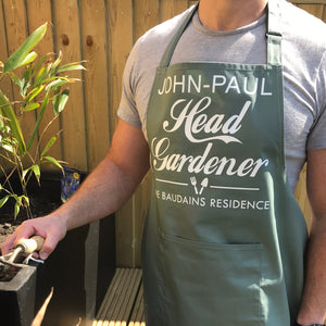 Personalised Head Gardener Apron
