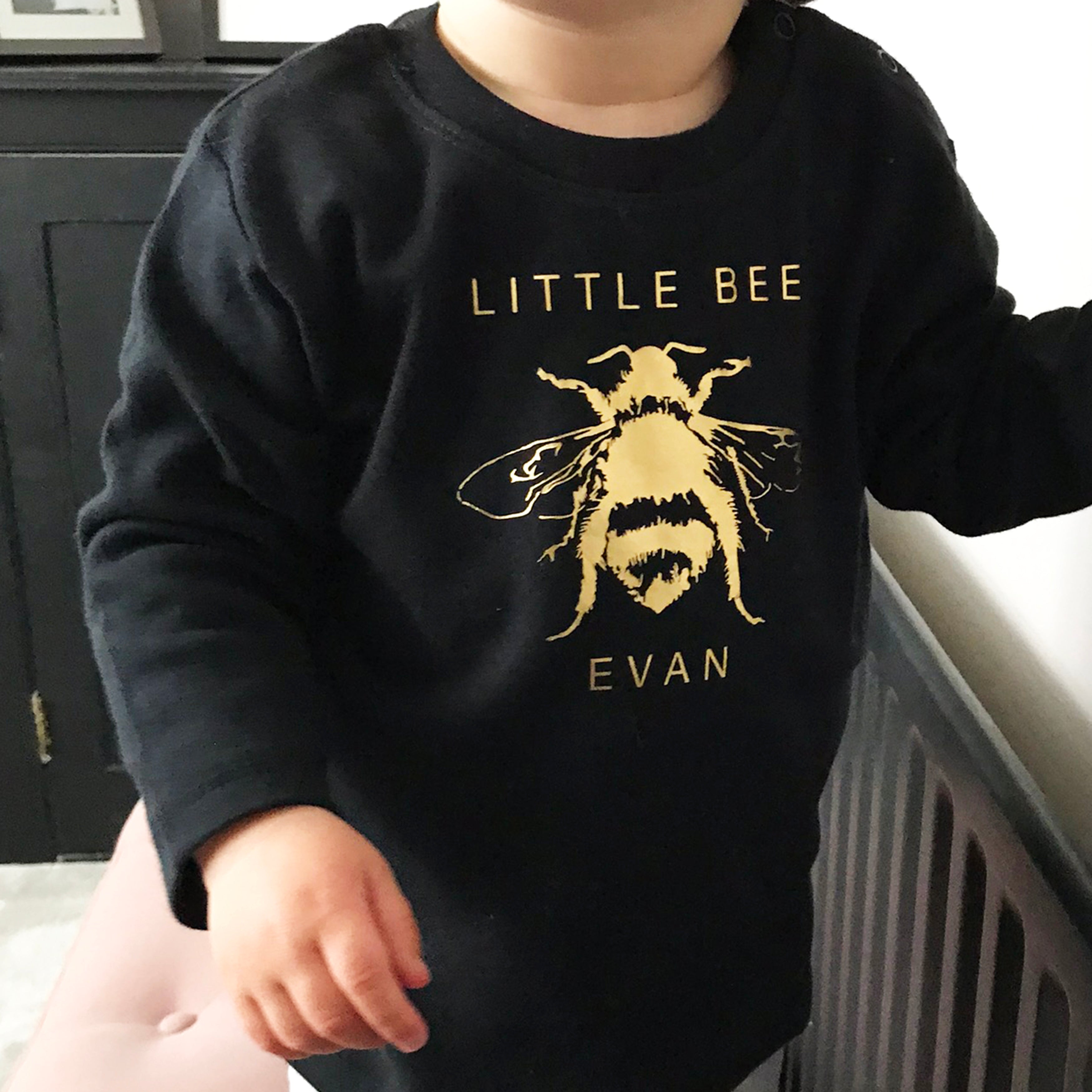 Personalised Little Bee Toddler Top Or Bodysuit