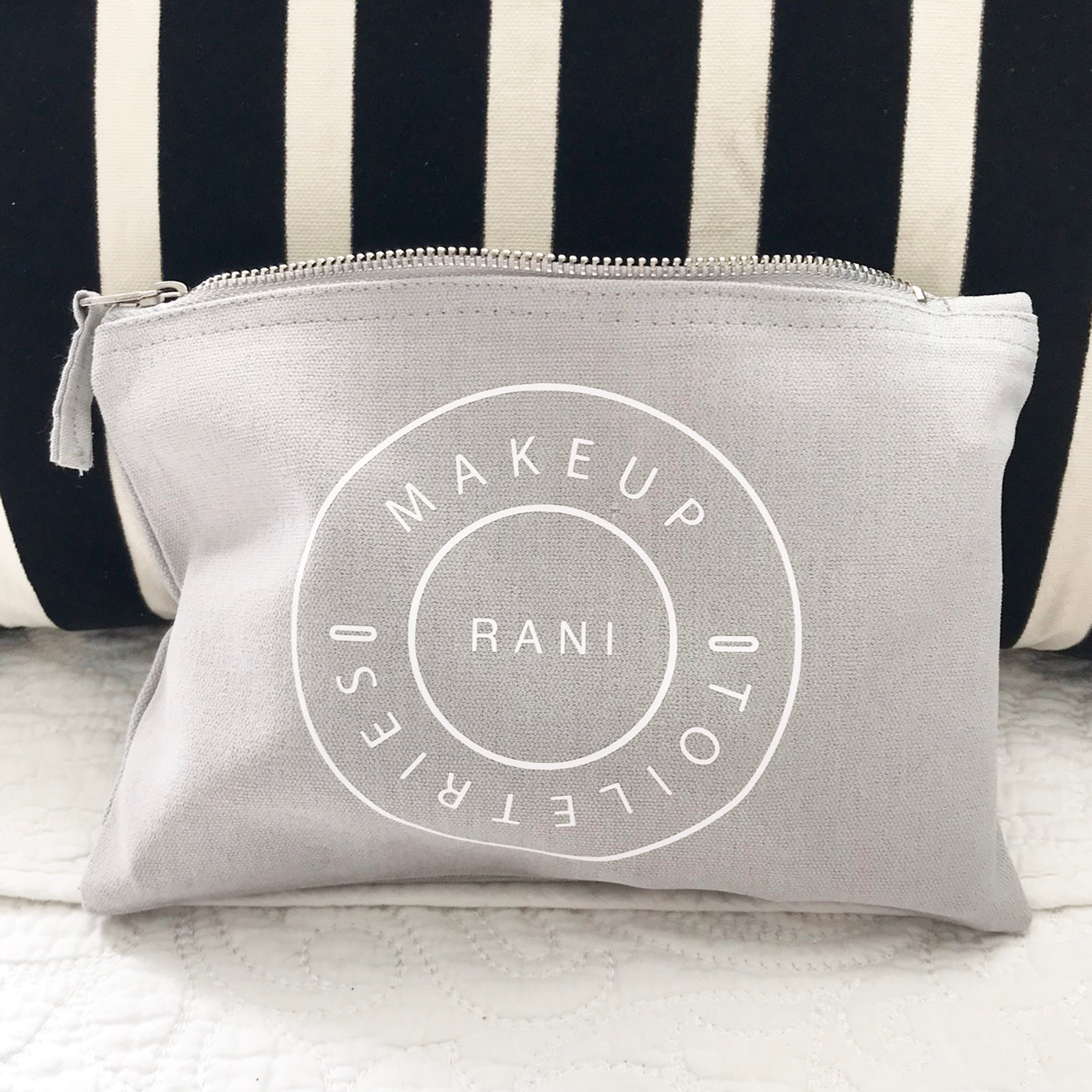 Personalised Minimalist makeup pouch