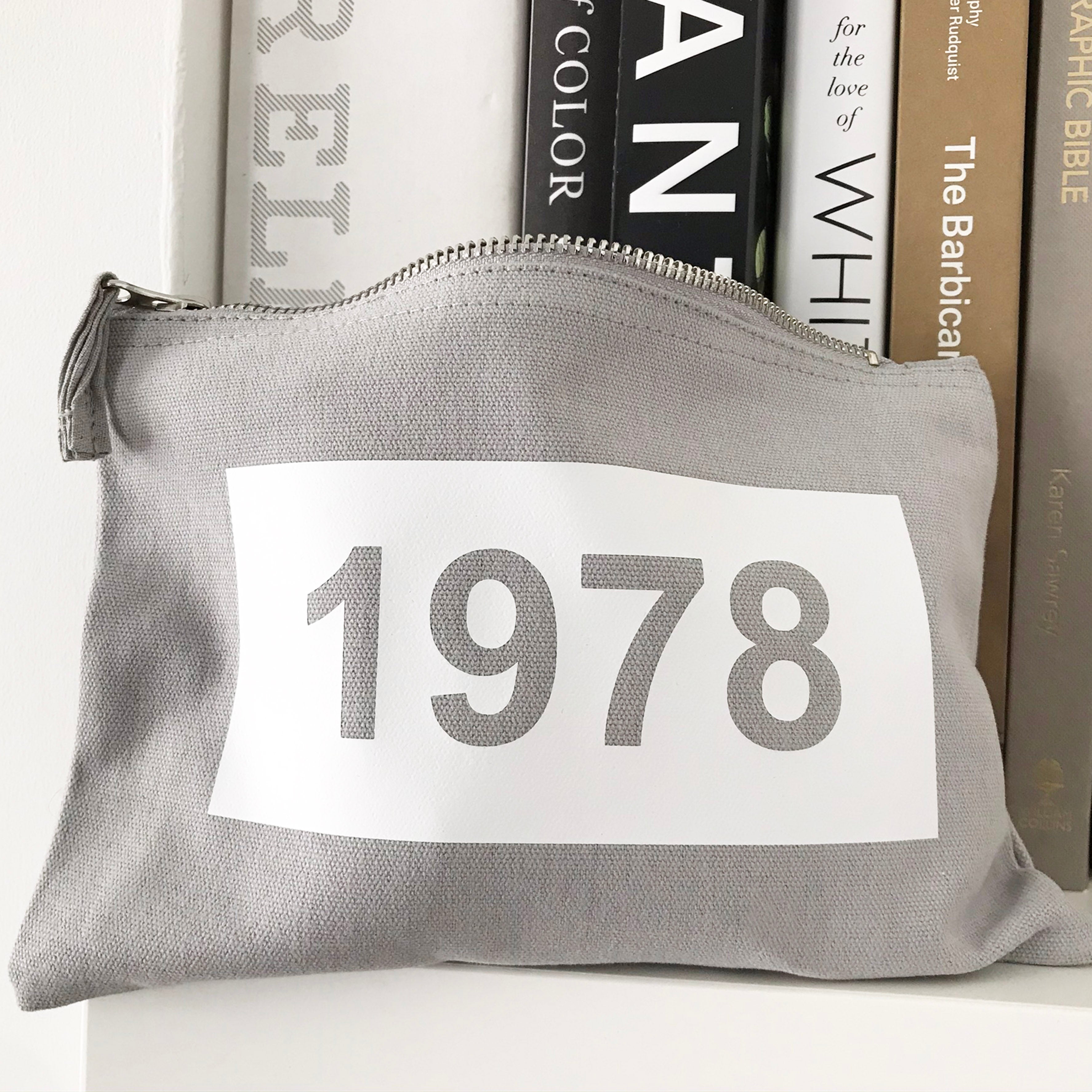 Personalised Year, Makeup and Accessories Bag