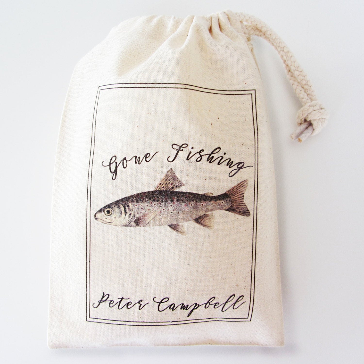 Gone Fishing, Personalised Men's Boxer Briefs